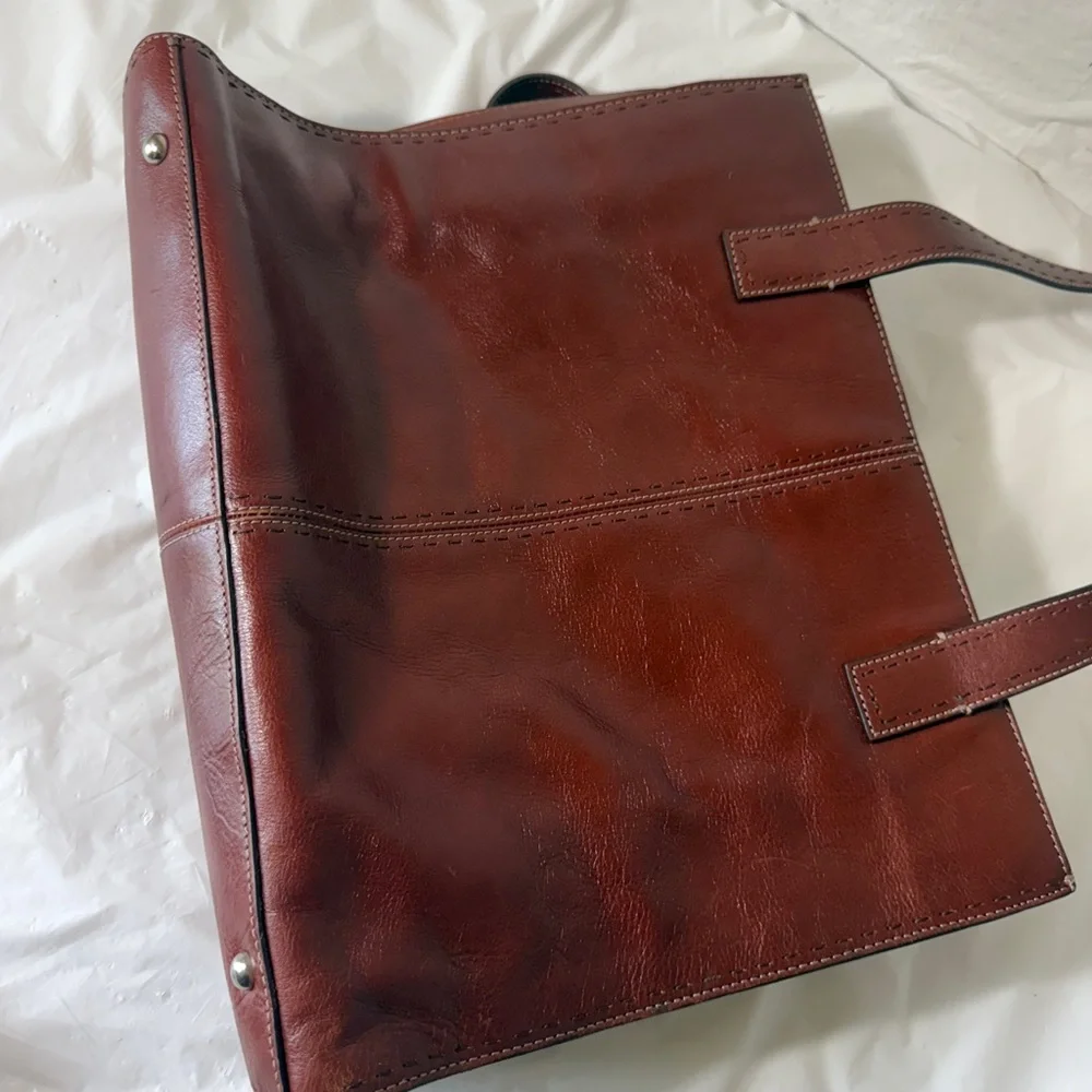 Fossil Brown Leather Shoulder Bag - Picture 14 of 15